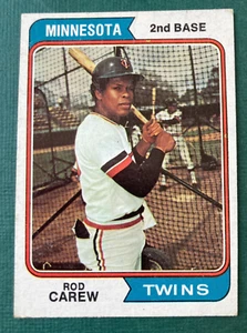 1974 ROD CAREW TOPPS #50 BASEBALL CARD MINNESOTA TWINS VG/EX SPEDIZIONE GRATUITA - Foto 1 di 2