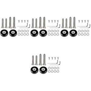 4 Sets Roller Trolley-Räder Gepäck Ersatzteile Zubehör Reisen - Bild 1 von 12