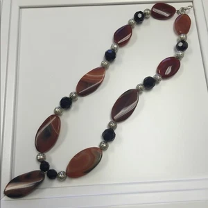 One of a kind agate stone necklace hand made - Picture 1 of 1