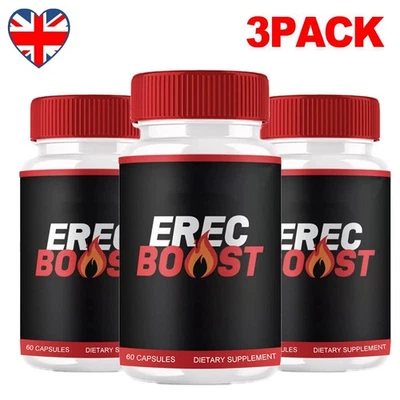 3Pack Erec Boost Pills, Maximize Energy, Vitality & Stamina 180 Capsules
