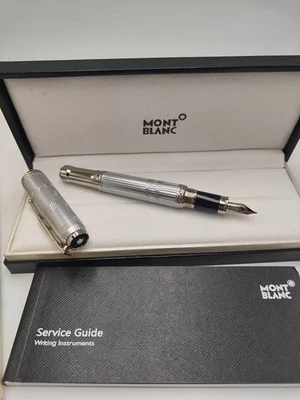 Montblanc Clásico Lujo Retro Plata Pluma Estilográfica Foto 1 de 4