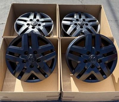 16" Dodge Promaster Ram Satin Black Wheels Factory OEM Rims 2533 2014-2022 Set 4 - Image 1 of 4