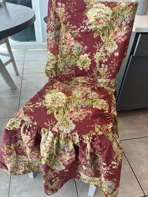 Capa para cadeira Waverly buquê de balão floral vermelha para sala de jantar - Imagem 1 de 4
