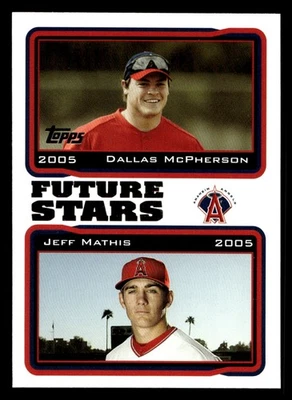 2005 Topps Dallas McPherson / Jeff Mathis FS #331 Anaheim Angels - Image 1 of 2
