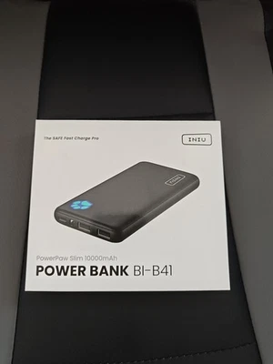 INIU Power Bank, 10000mAh Ultra Sottile e Leggero Ricarica Rapida BI-B41 - Immagine 1 di 2