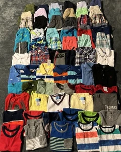 Lote de 67 piezas Pantalones cortos de verano para niños 4T Camiseta sin mangas Polo Traje de baño - Imagen 1 de 23