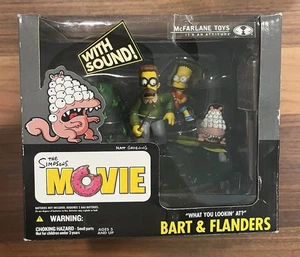 The Simpsons Movie Bart and Flanders McFarlane Toys "What You Lookin At" NIB - Picture 1 of 7