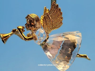 Swarovski Recuerdos de Navidad 1997 Adorno Ángel Trompeta # 211085 Foto 1 de 4