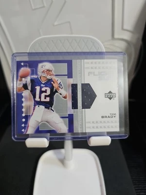 2002 Upper Deck Tom Brady Flight Suit Game Used Jersey #FS-TB Patriots - Imagem 1 de 3