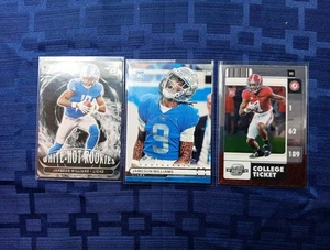 2022 Jameson Williams Rookie Football Cards Lot Of 3, RC's, Inserts - Bild 1 von 7