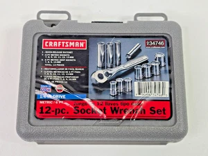 Craftsman 12 Piece SAE / Metric 1/4" Drive Ratchet Socket Set #934746 - Picture 1 of 11
