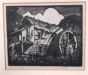 Herbert Pullinger - La Ruota Overshot - Xilografia 1928 - Ottime condizioni!!! - Foto 1 di 13