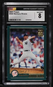 2001 Topps Mariano Rivera #560 CGC 8 HOF - Picture 1 of 3