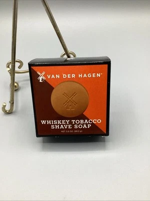 Van Der Hagen Shave Soap 3.5oz Hypo-Allergenic Whiskey-Tobacco-NEW - Image 1 of 4