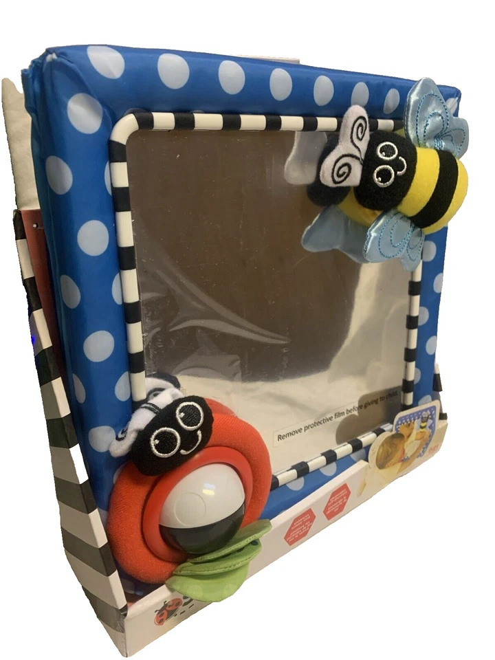 Espelho de chão Sassy Tummy Time brinquedo essencial para bebê recém-nascido 0-24m - Imagem 1 de 2