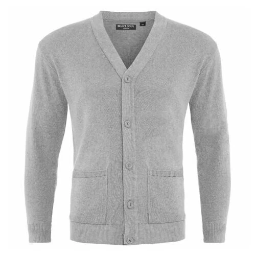 Brave Soul Mens Cardigan Farabi Button Through Knitted Jumper - Image 1 of 1