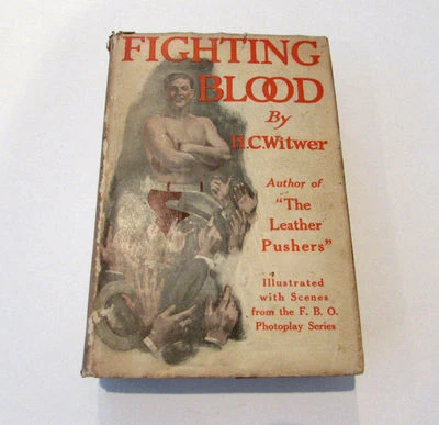 Fighting Blood, by H. C. Witwer - 1923 - Antique Photo play Hardcover Book w/ DJ Foto 1 de 4