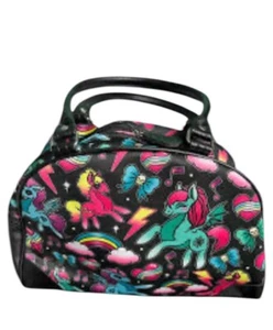 Schnaps Marke Einhörner und Regenbogen Beuteltasche Tasche Bowling Handtasche Geldbeutel - Bild 1 von 6
