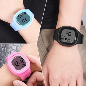 Niños Niñas Impermeable Relojes Deportes Electrónico LED Alarma Reloj Pulsera Niños Regalo - Imagen 1 de 37