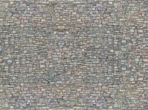 Pacco Di 3 Fogli Di Cartone 3D N Gauge Quarrystone Wall 25x12,5 Cm Noch 56940 - Foto 1 di 1