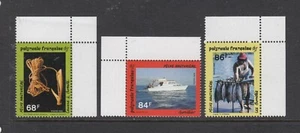 FRENCH COLONIES, FRENCH POLYNESIA: 1993 Bonito Fishing set of 3 SG 672/4, MUH. - Picture 1 of 2