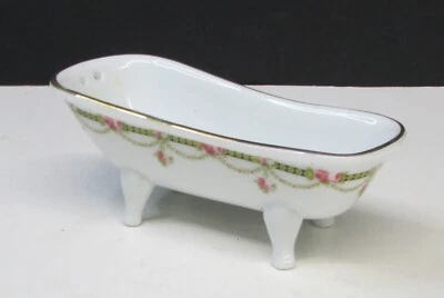 MINIATURE DOLLHOUSE 1:12 REUTTER VICTORIA BATHTUB (MISSING FAUCET) - Image 1 of 2