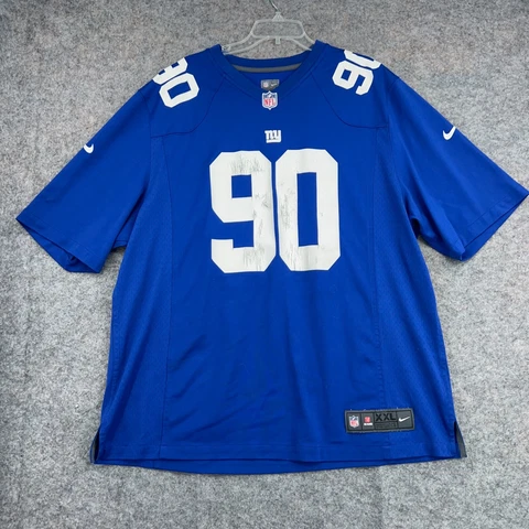 Jason Pierre-Paul NY Giants Football Jersey Mens XXL Blue Nike Football NFL Cover