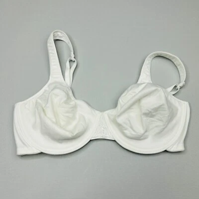 Винтажный бюстгальтер Vanity Fair 34D белый без подкладки на косточках регулируемый 75-095 - Изображение 1 из 4