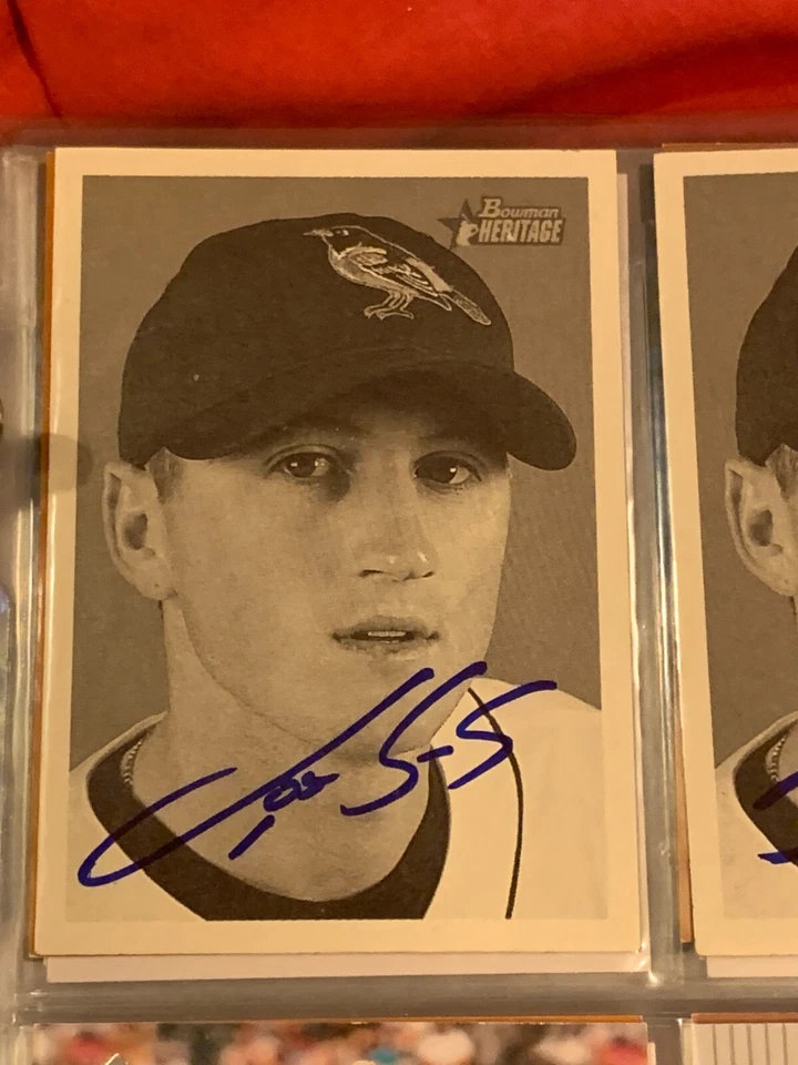 JOSH TOWERS AUTOGRAPHED SIGNED 2001 BOWMAN HERITAGE CARD ORIOLES COA - Image 1 of 1