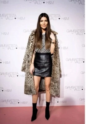 GIAMBATTISTA VALLI x H&M LEATHER BLACK SKIRT SIZE UK 8 EUR 36 US 4 - Image 1 of 4