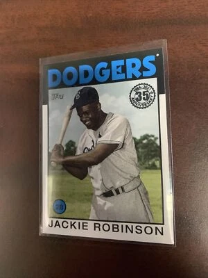 2021 Series 1 1986 Topps #86B-88 Jackie Robinson - Brooklyn Dodgers - Image 1 of 2