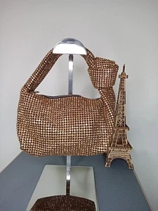 BORSA IN PIETRA FRIZIONE ORIGINALE COLORE ORO - Foto 1 di 10