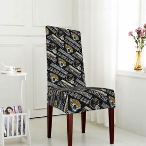 Jacksonville Jaguars Elastic Detachable Dining Chair Cover with Printed