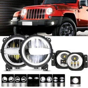 Faros antiniebla LED para Jeep Wrangler JL JLU 2018 2019 2020 2021 2022 2023 - Imagen 1 de 12