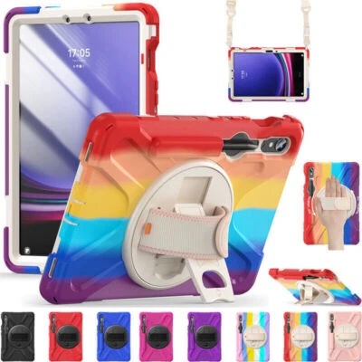 Kids Shockproof Heavy Duty Rotate Case Cover For Samsung Galaxy Tab S7 S8 S9 11" - Image 1 of 4