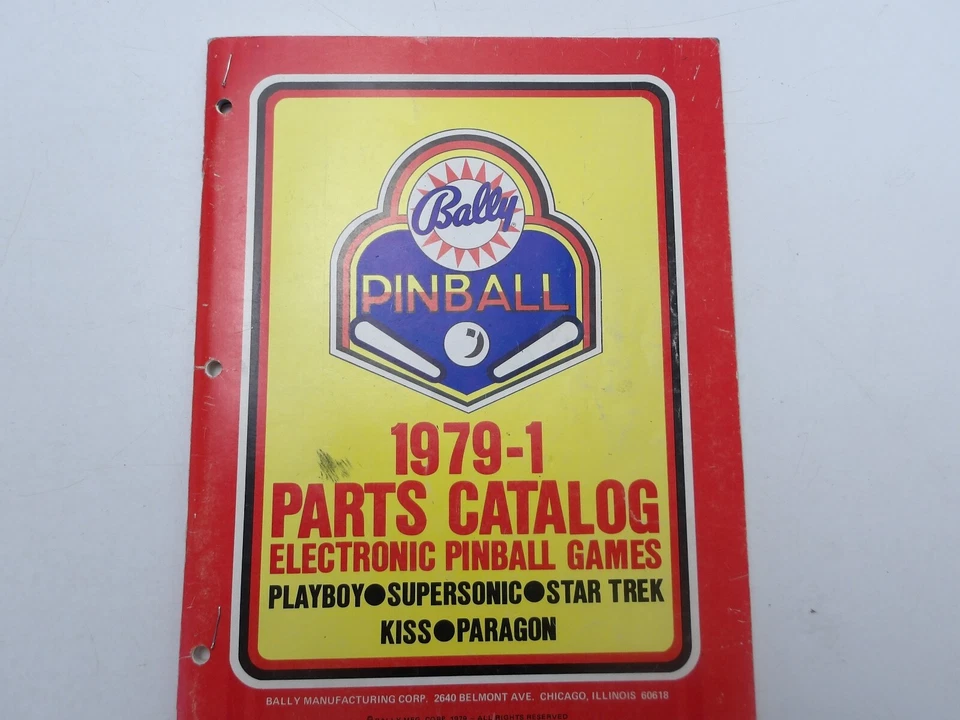 Bally: 1979-1 Parts Catalog Pinballs - Image 1 of 1