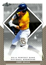 JONNY DELUCA 2016 LEAF "PERFECT GAME" ALL-AMERICAN ROOKIE CARD #018!