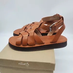 New Madewell The Addie Sandal Desert Camel Size 9 Boho Leather Cloud - Picture 1 of 7
