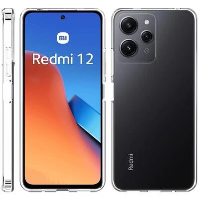 Protective Cover for Xiaomi Redmi 12 Mobile Phone Silicone Case Transparent - Image 1 of 4