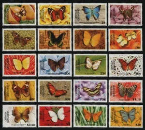 Grenada-Grenadinen 1985 - Mi-Nr. 672-690 A ** - MNH - Schmetterlinge - Bild 1 von 1