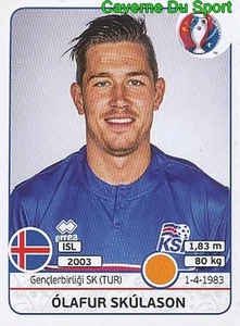 622 OLAFUR SKULASON ISLAND GENCLERBIRLIGI.SK STICKER EURO 2016 PANINI - Picture 1 of 1