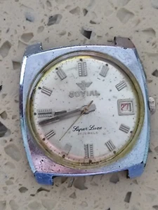 Vintage JOVIAL Hand WINDING Watch  ETA 2752 FOR PARTS ONLY GOOD BALANCE - Picture 1 of 7