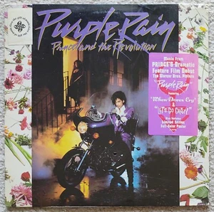 PRINCE - PURPLE RAIN VINYL LP SEALED 1st PRESS 1984 ORIG HYPE STICKER - Picture 1 of 8