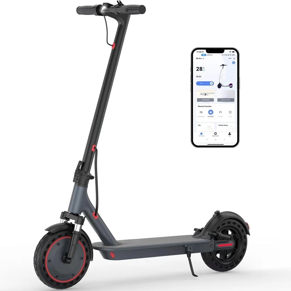 Ladped LP10 Electric Scooter, 10" Solid Tires, 500W 22Mph, 22 Miles E-SCOOTER