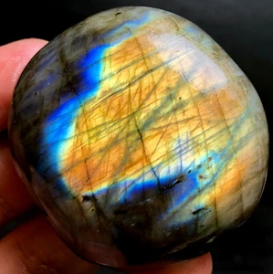 123g AAAA+++ Madagascar Labradorite natural crystal polishing stone specimen Y62 - Picture 1 of 6