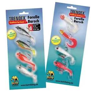 Gummifisch Set Forelle Barsch Gummiköder Sortiment Jigs Twister Shads Kunstköder - Bild 1 von 3