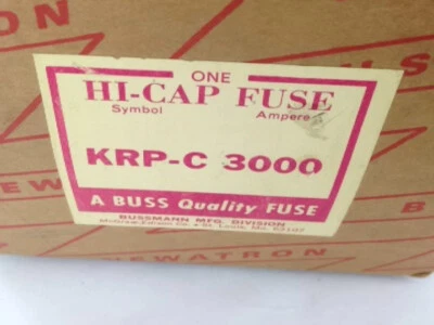 FUSIBLE DE DOBLE ELEMENTO KRP-C-3000 BUSSMANN KRPC3000 120WR0007405 Foto 1 de 4