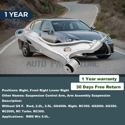 G1N Front Right Suspension Lower Control Arm for LEXUS RC350 RC300 GS350 GS300 R Foto 1 de 4