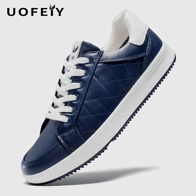 U.OFEIY Gentleman Colorful G2 Men's Spikeless Golf Shoes Leather Fashion Sneaker - Image 1 of 4