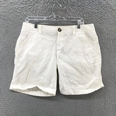 Pantalones Cortos Chinos Terciopelo Corazón Para Mujer 29 Blanco Mezcla Algodón Tiro Bajo Frente Plano Cremallera Foto 1 de 4